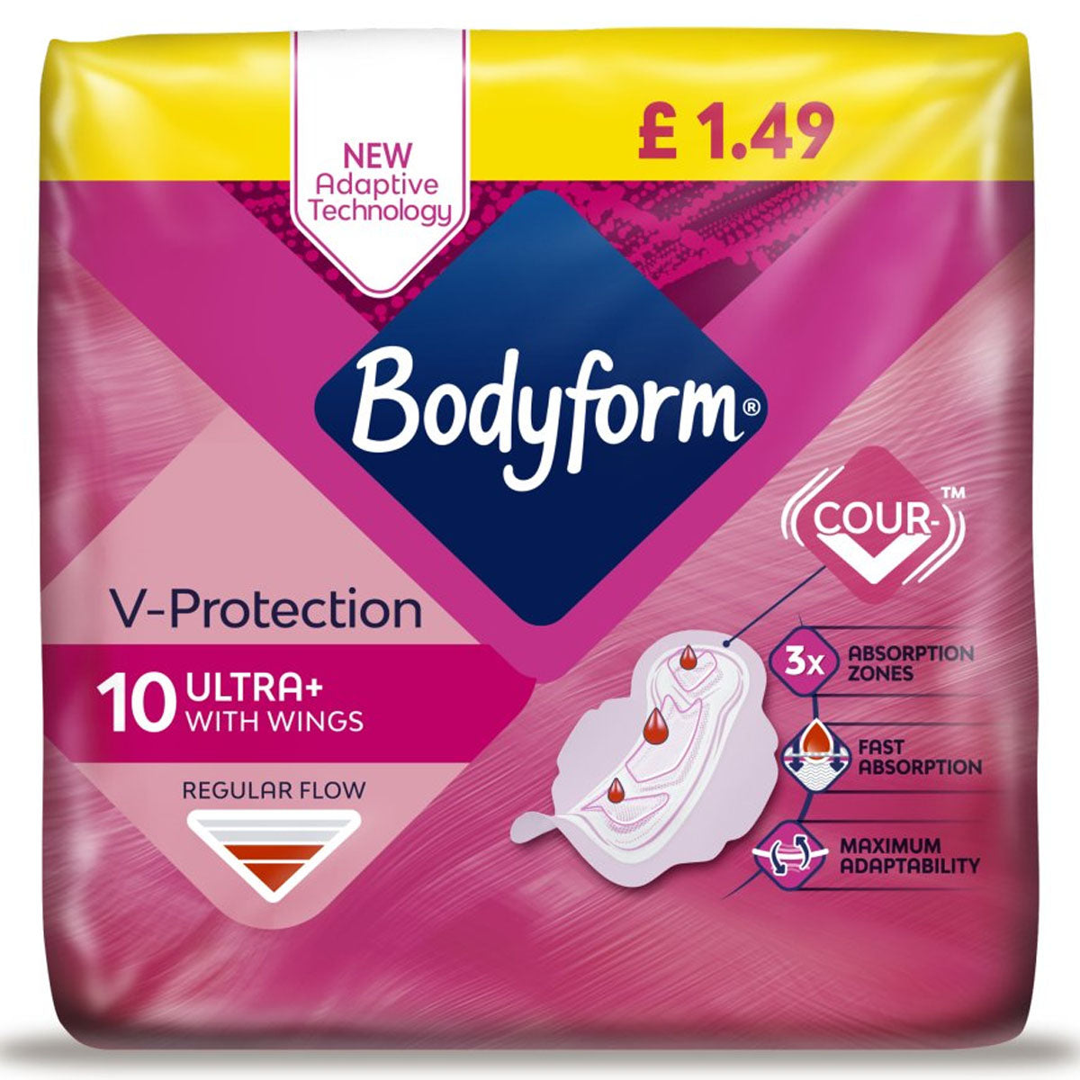 Bodyform - Normal Ultra Towel with Wings - 10 pcs - Continental Food Store Bodyform - Normal Ultra Towel with Wings - 10 pcs - Continental Food Store