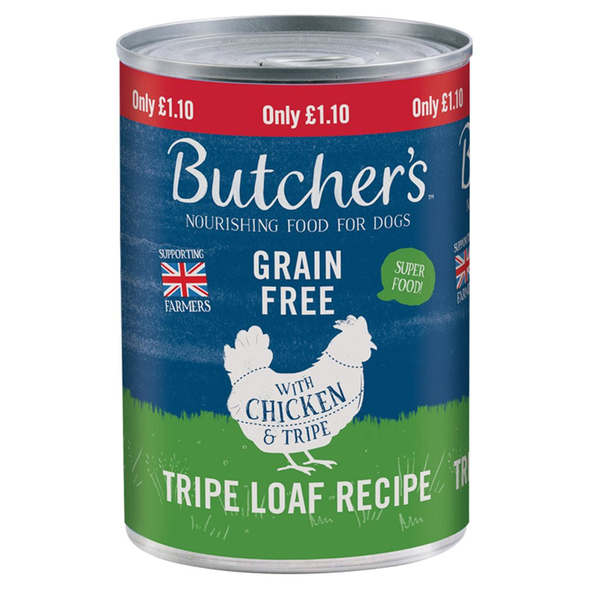 Butcher's - Chicken & Tripe Dog Food Tin - 400g - Continental Food Store