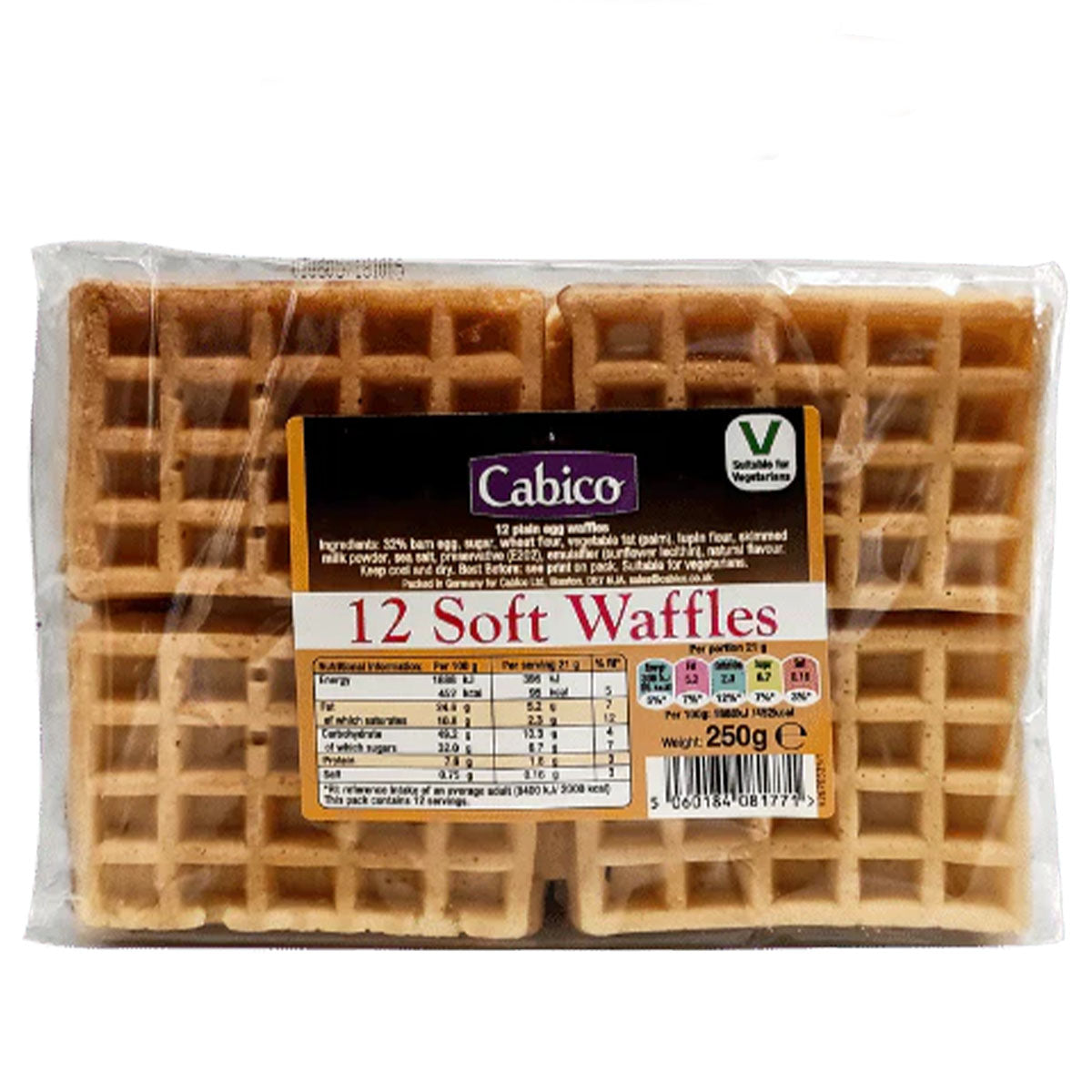 Cabico - Soft Waffles - 250g - Continental Food Store