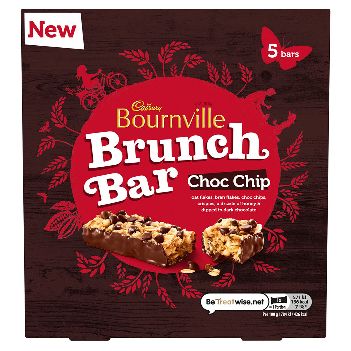 Cadbury - Bournville Brunch Bars - 5 Pack - Continental Food Store