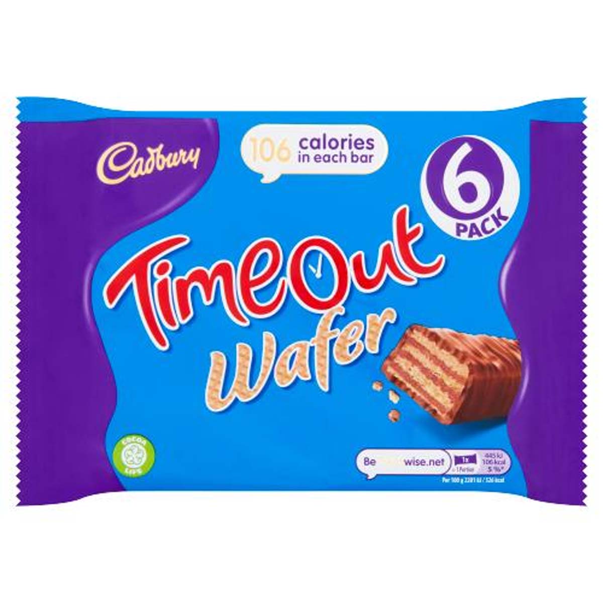 Cadbury - Timeout Wafer Bar - 6 Pack 121.2g - Continental Food Store