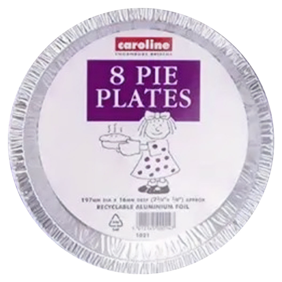 Caroline - Aluminium Pie Plates - 8 Pack - Continental Food Store