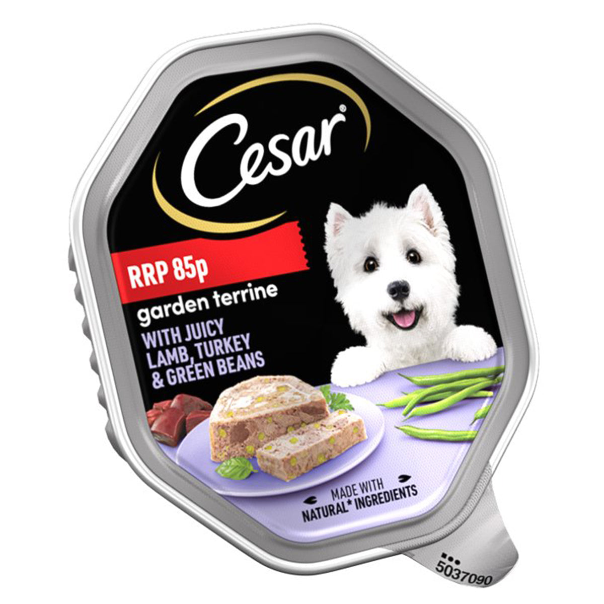 Cesar - Classics Terrine Dog Food Tray Turkey & Lamb in Loaf - 150g - Continental Food Store