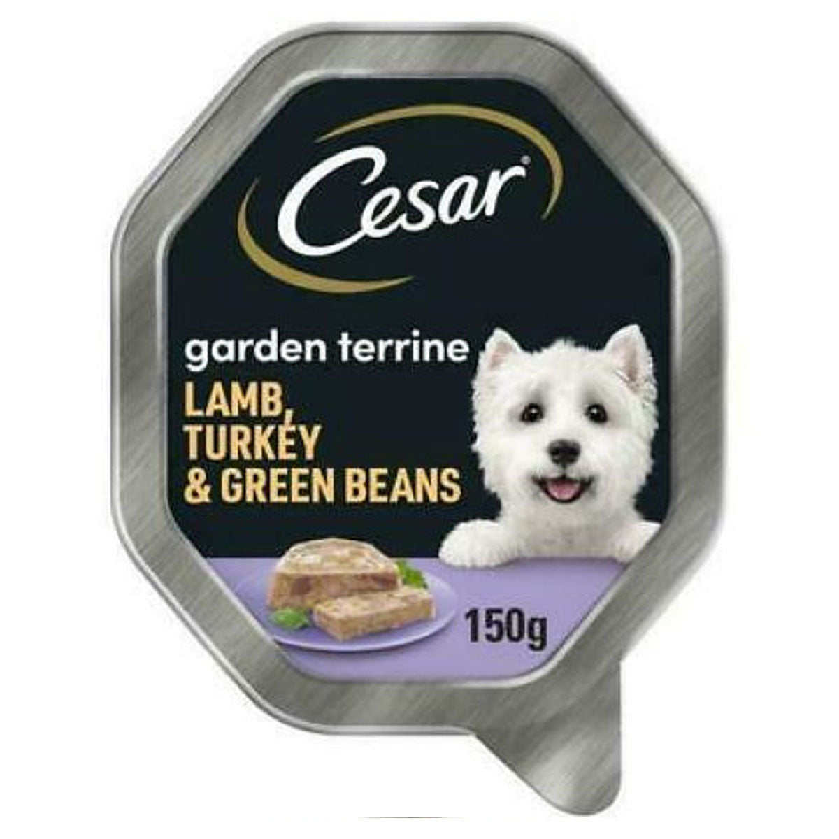 Cesar - Garden Terrine Dog Food Tray Lamb, Turkey & Green Beans in Loaf - 150g - Continental Food Store Cesar - Garden Terrine Dog Food Tray Lamb, Turkey & Green Beans in Loaf - 150g - Continental Food Store