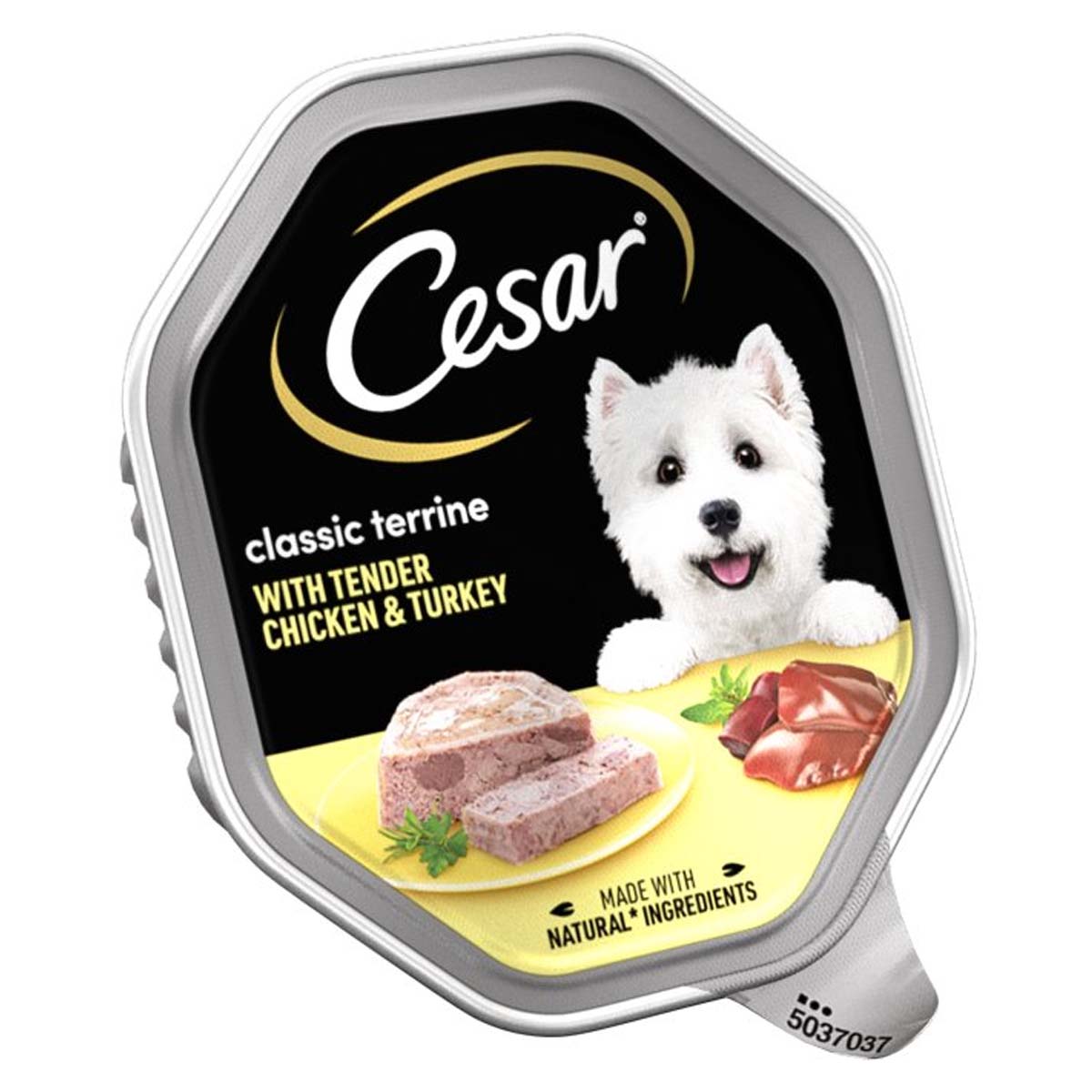 Cesar - Classic Terrine Dog Food Tray Chicken & Turkey in Loaf - 150g - Continental Food Store