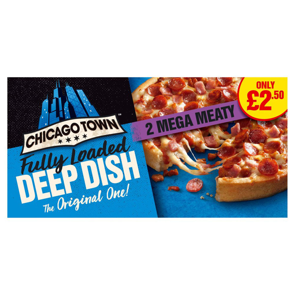 Chicago Town - 2 Deep Dish Mega Meaty Mini Pizzas - 57g - Continental Food Store