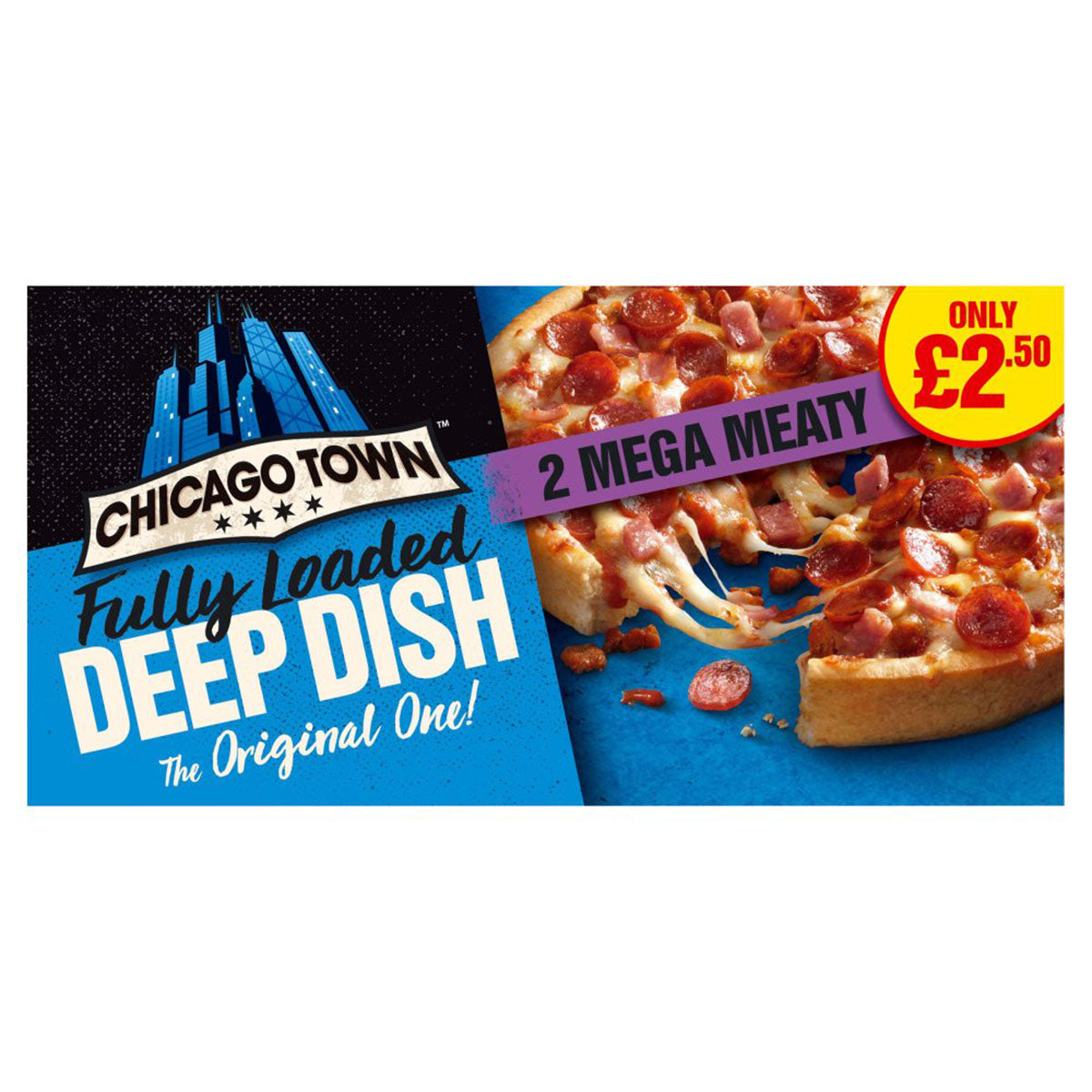 Chicago Town - 2 Deep Dish Mega Meaty Mini Pizzas - 57g - Continental Food Store Chicago Town - 2 Deep Dish Mega Meaty Mini Pizzas - 57g - Continental Food Store