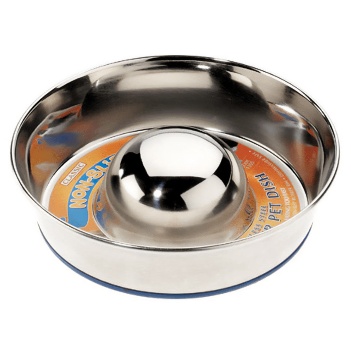 Classic - Premium Stainless Steel Non-Slip Slow Feeder Dog Bowl - 880ml - Continental Food Store