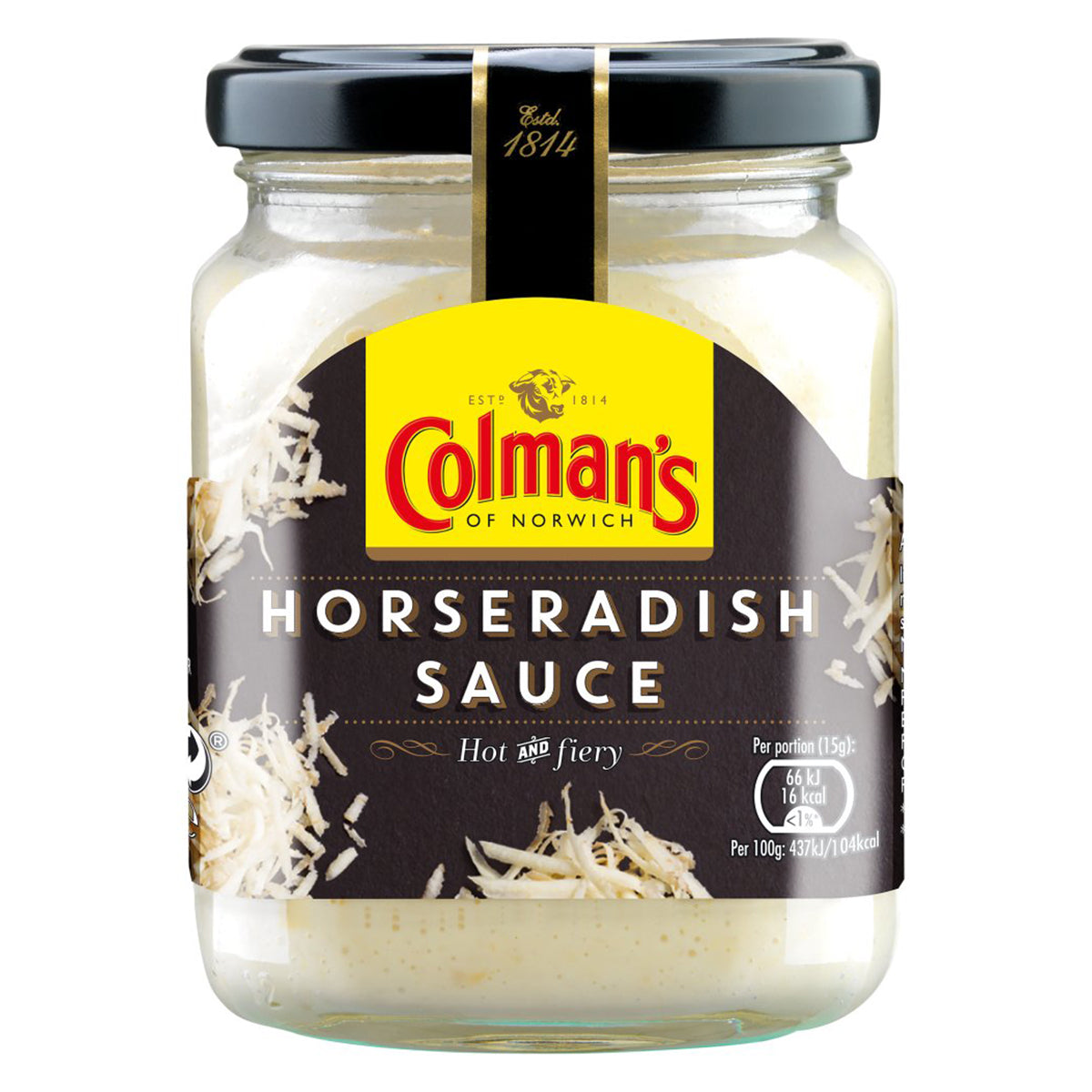 Colmans - Horseradish Sauce - 136g in a jar.