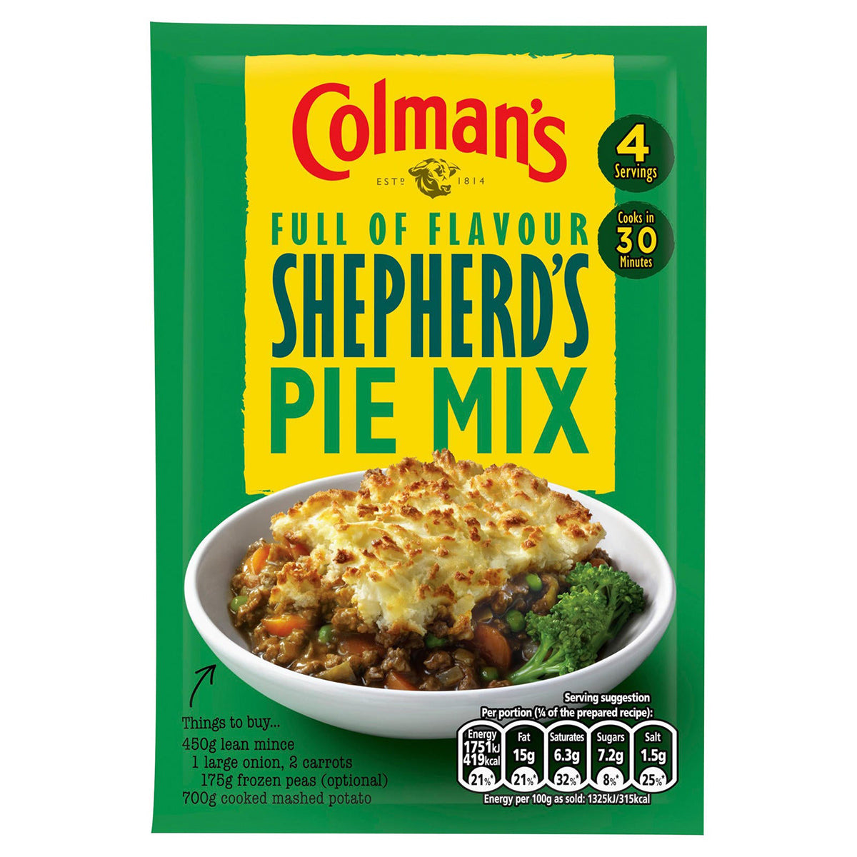 Colman's - Shepherd's Pie Mix - 50g - Continental Food Store
