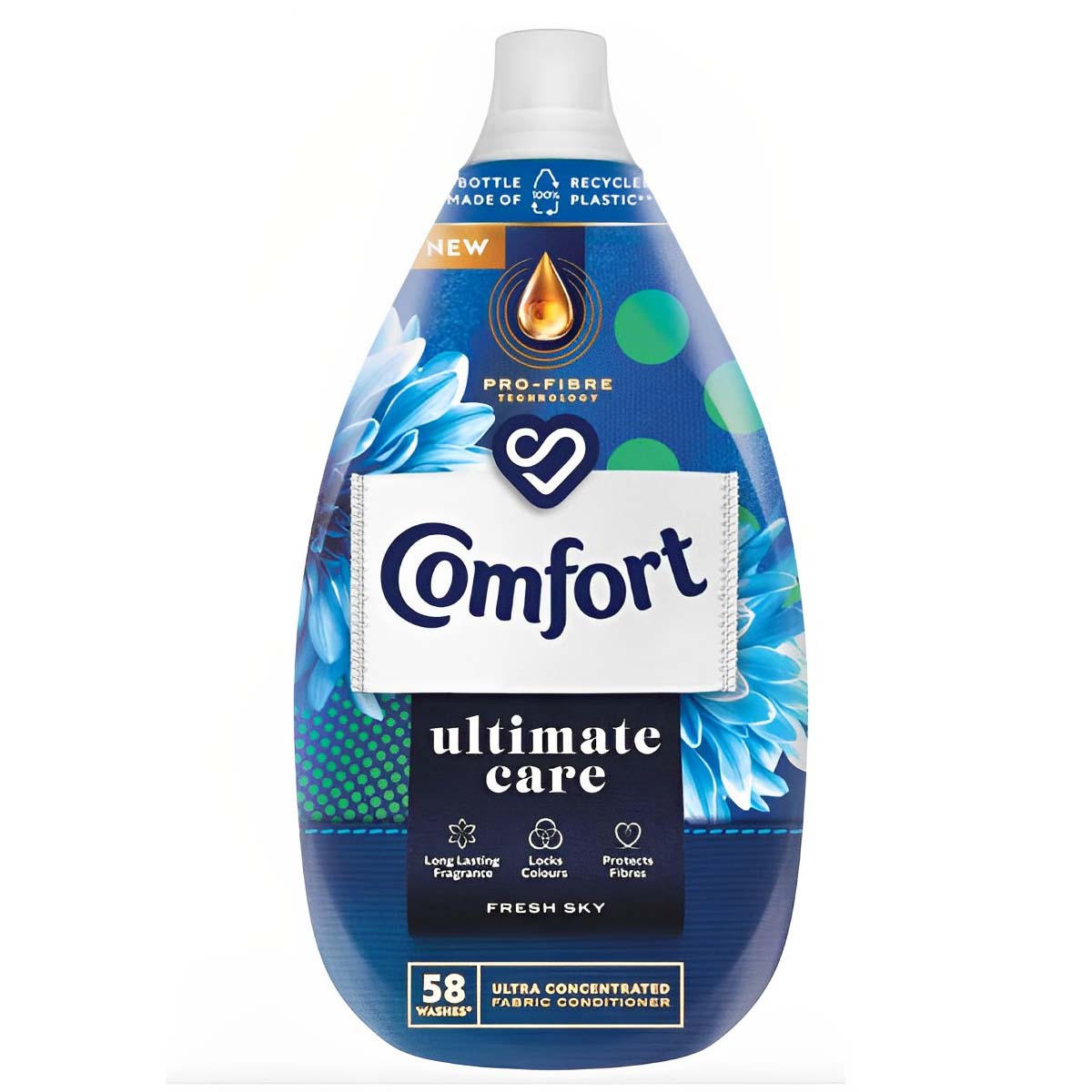 Comfort - Ultimate Care Fresh Sky Fabric Conditioner 58 Washes - 870ml - Continental Food Store