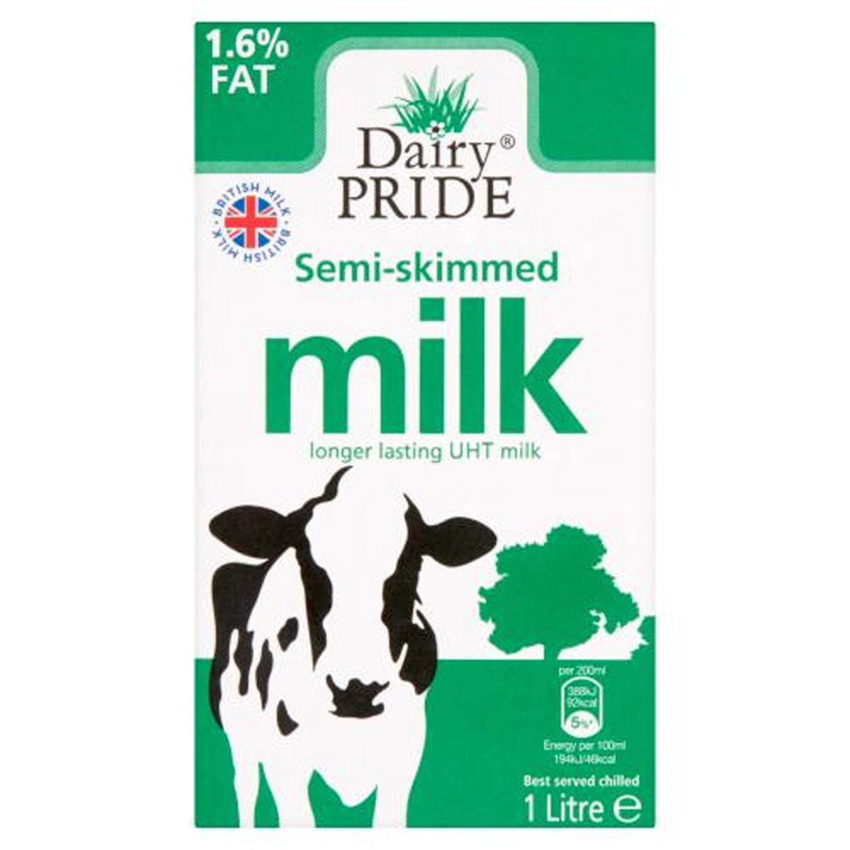 Dairy Pride - Long Life UHT Semi-Skimmed Milk - 1L - Continental Food Store