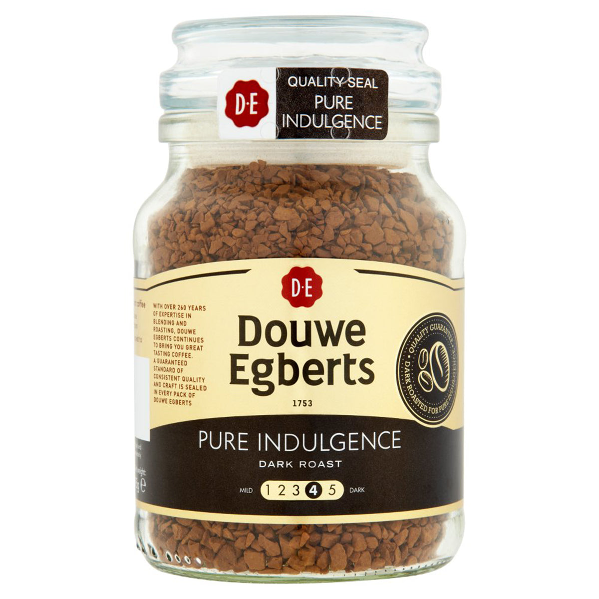 Douwe Egberts Pure Indulgence Dark Roast Instant Coffee - 95g