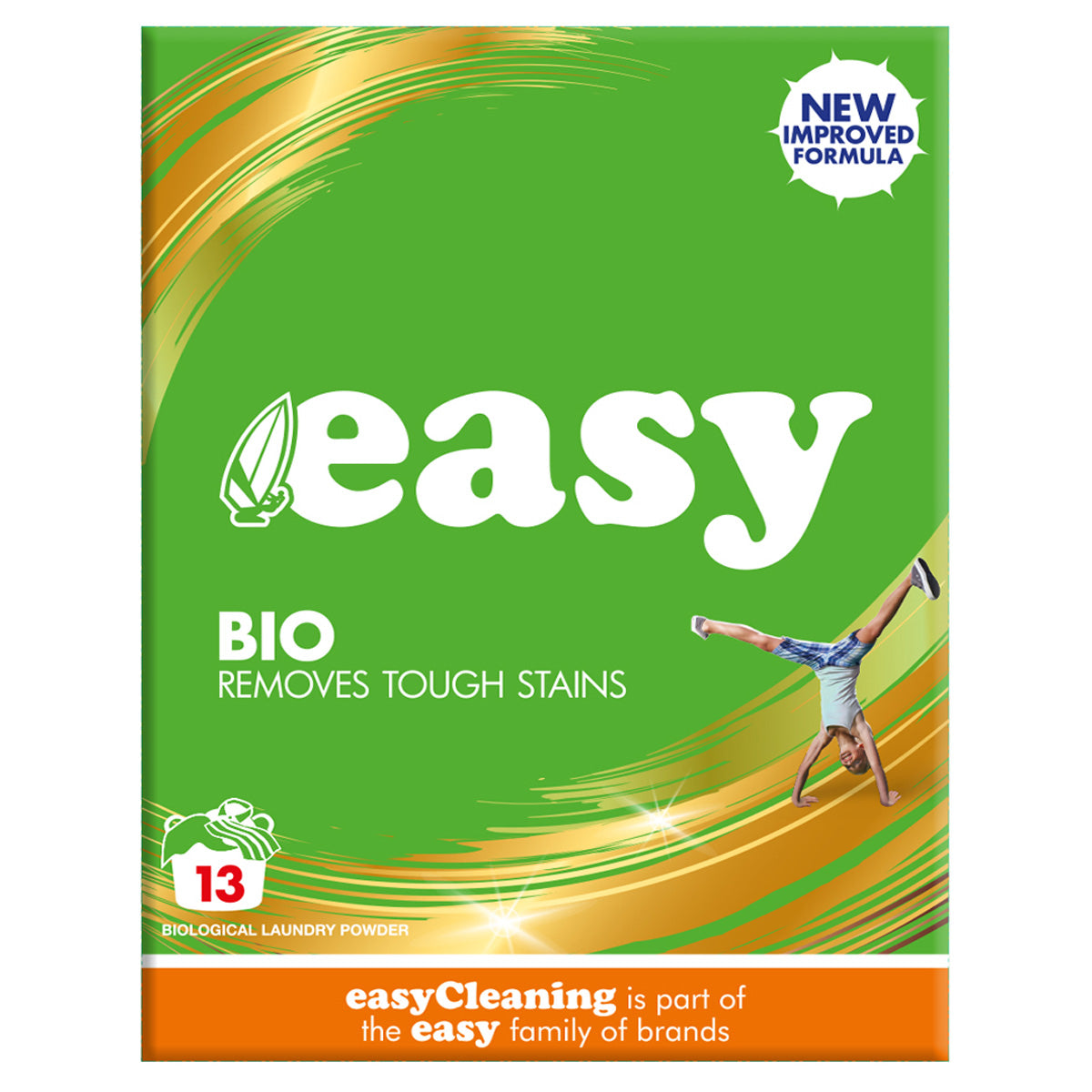 Easy Bio Washing Powder removes tough stains.