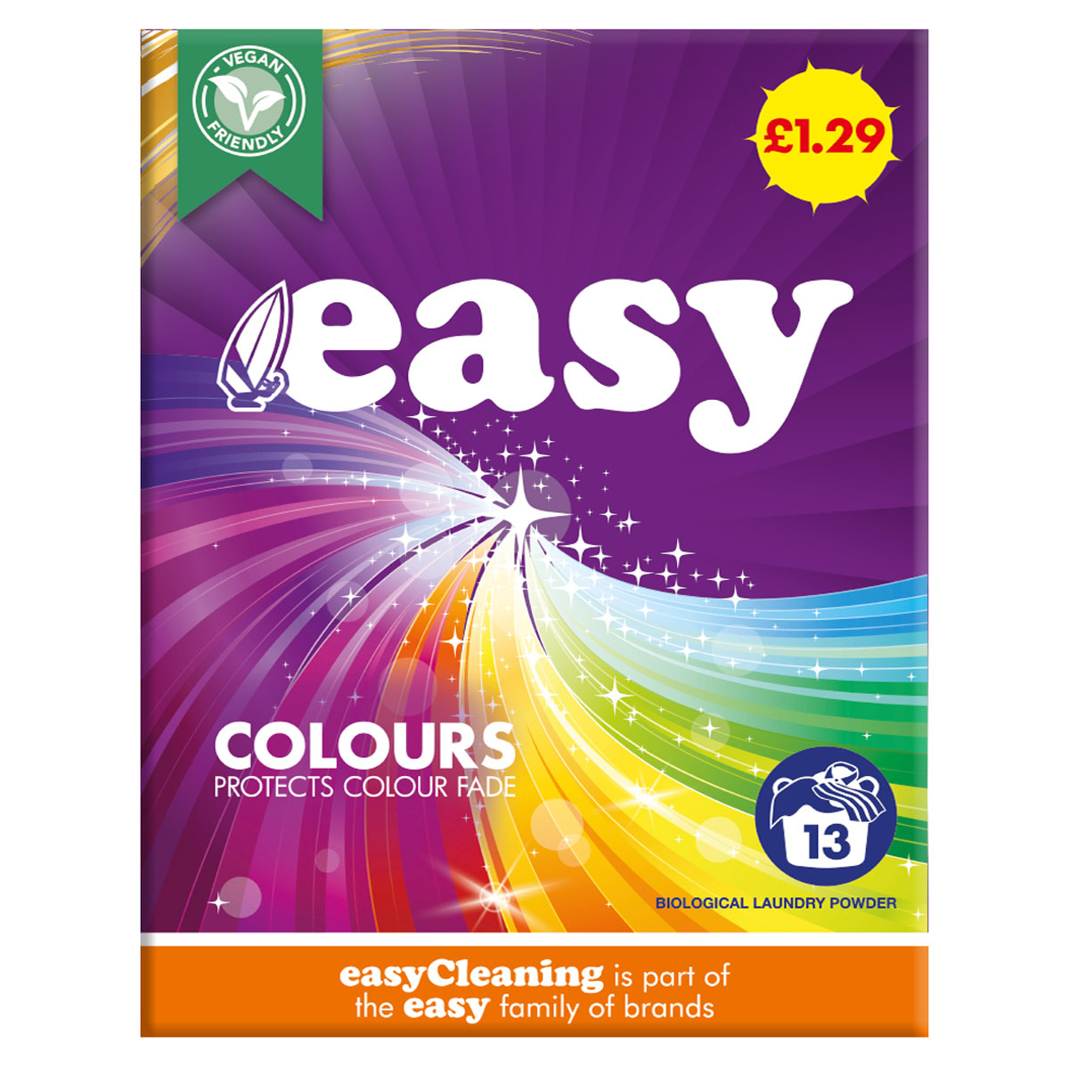 Easy Colours Washing Powder (13 Wash) - 884g by Easy laundry detergent.