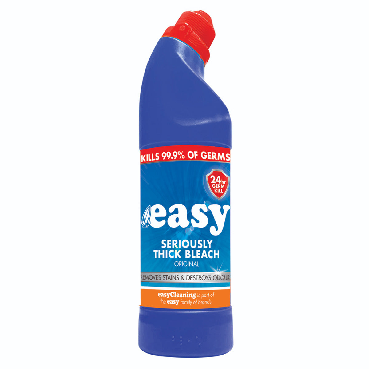 A bottle of Easy - Thick Bleach Original - 750ml on a white background.