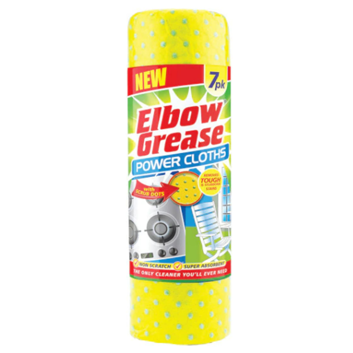 Elbow Grease - Power - 7 Cloths - Continental Food Store Elbow Grease - Power - 7 Cloths - Continental Food Store