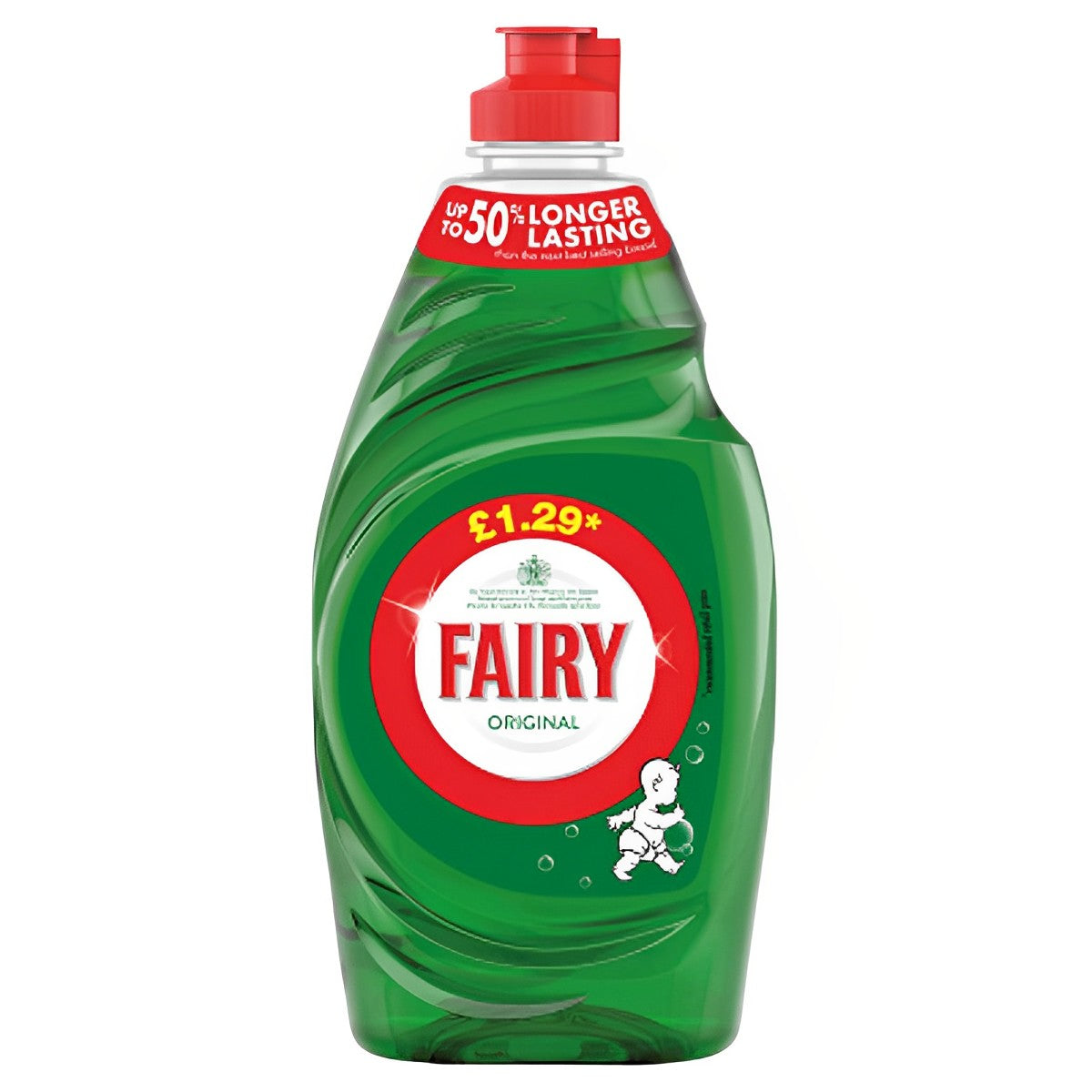 Fairy - Original Washing Up Liquid Green with LiftAction - 383ml - Continental Food Store
