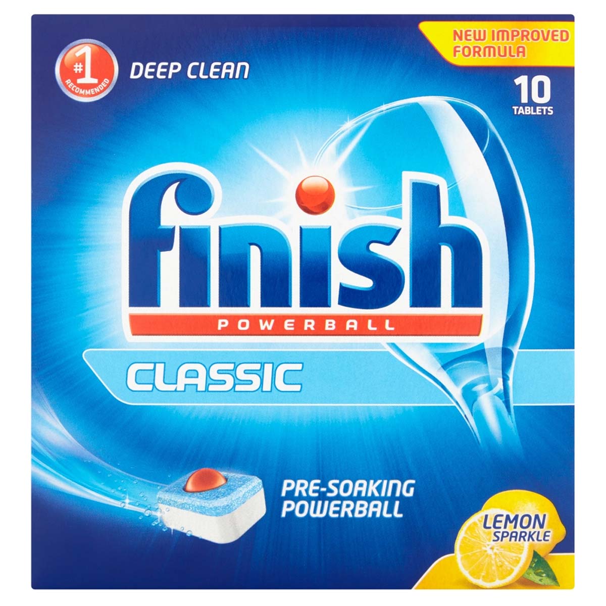 Finish - Powerball Classic Lemon Dishwasher Tablets - 10Pcs - Continental Food Store