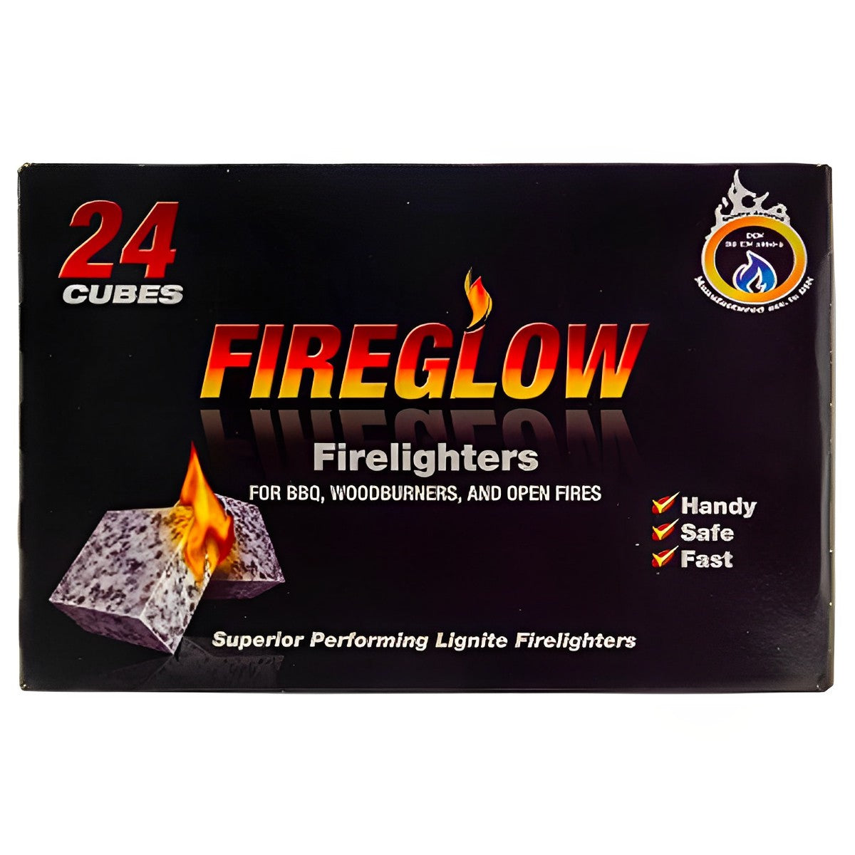 Fireglow - Firelighters 24 Cubes - 250g - Continental Food Store