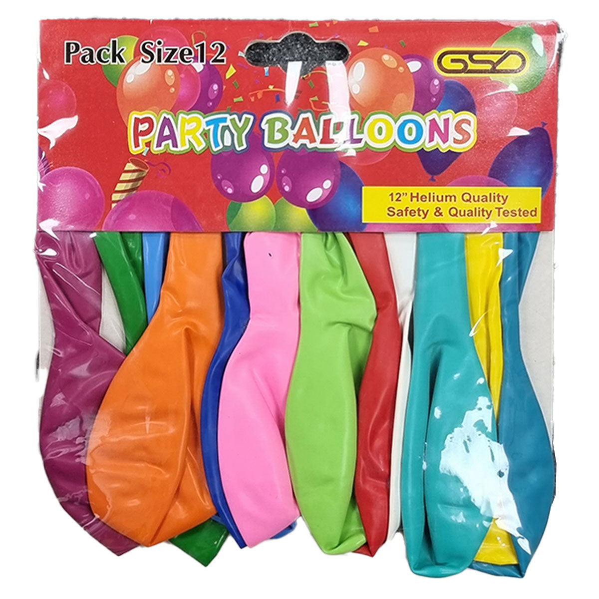 GSD - Party Balloons - 12 Pack - Continental Food Store