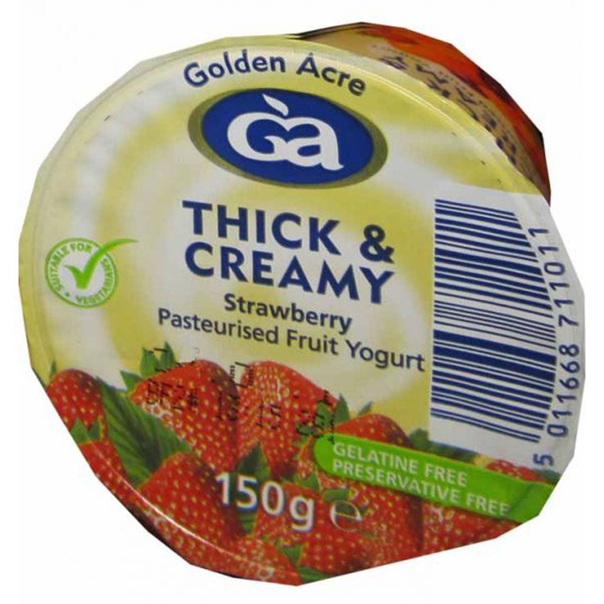 Golden Acre - Thick & Creamy Pasteurised Fruit Yoghurt Strawberry - 150g - Continental Food Store Golden Acre - Thick & Creamy Pasteurised Fruit Yoghurt Strawberry - 150g - Continental Food Store