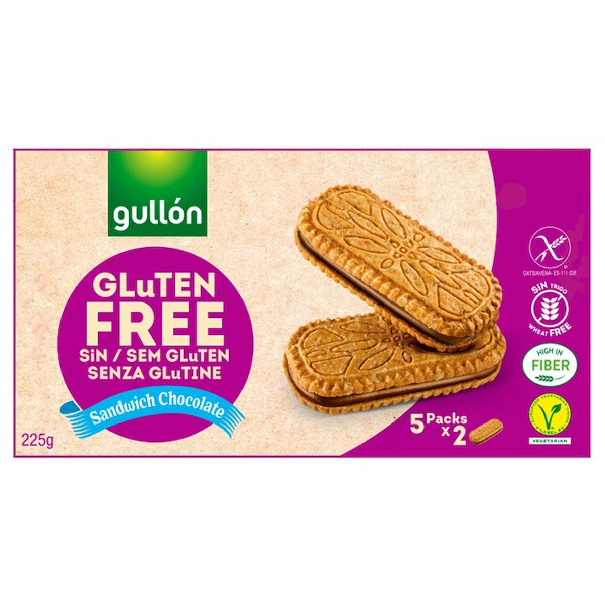 Gullon - Sandwich Chocolate Gluten Free - 225g - Continental Food Store