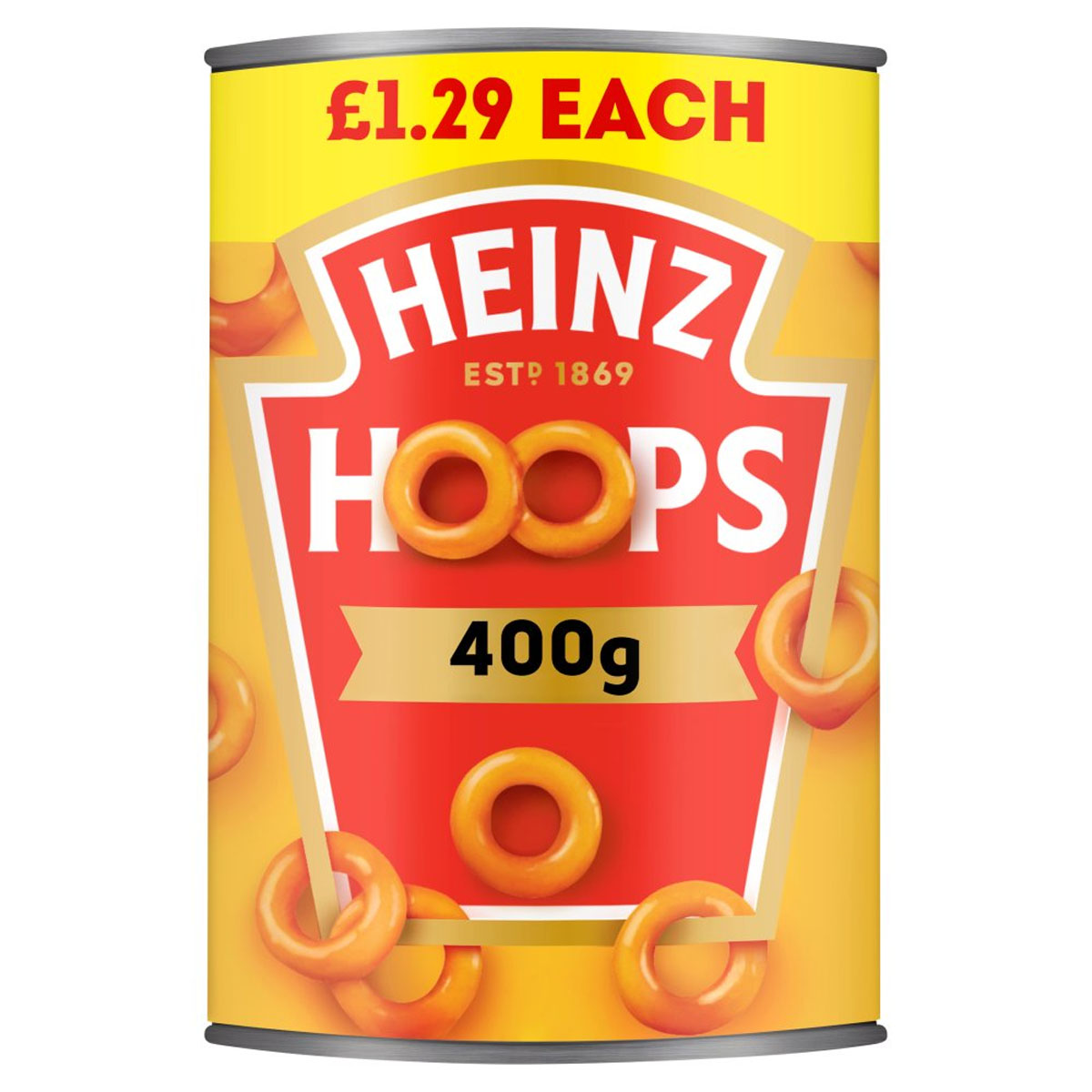 Heinz - Hoops Shaped Pasta in a Juicy Tomato Sauce - 400g - Continental Food Store