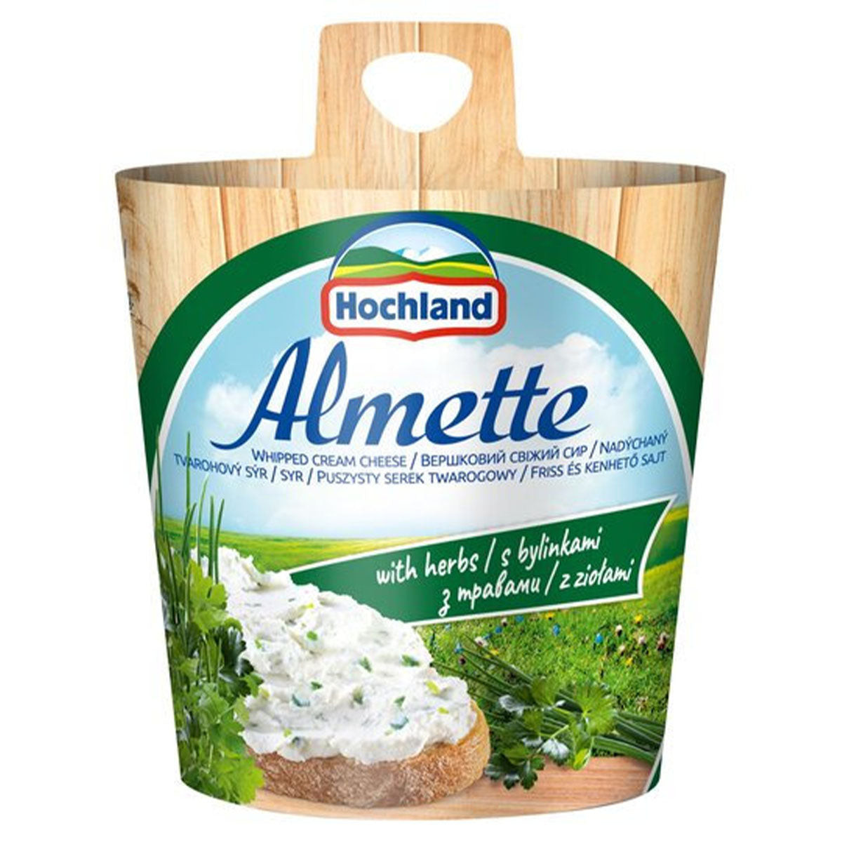 Hochland - Almette Spreadable Cheese with Herbs (Ziolami) - 150g - Continental Food Store Hochland - Almette Spreadable Cheese with Herbs (Ziolami) - 150g - Continental Food Store