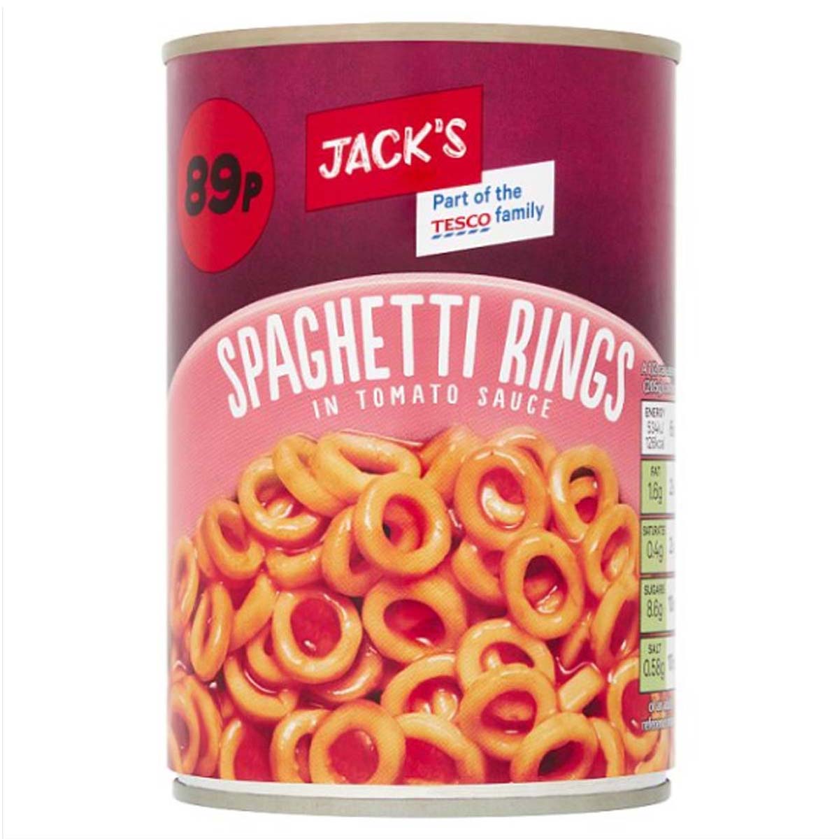 Jack's - Spaghetti Hoops in Tomato Sauce - 395g - Continental Food Store