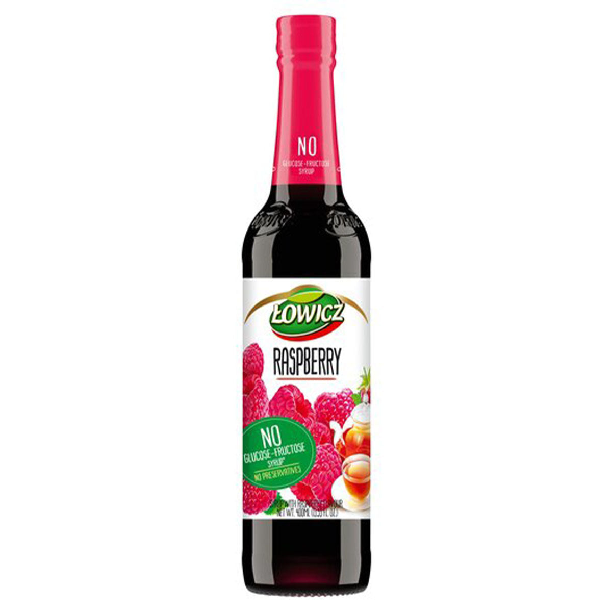 Lowicz - Raspberry Syrup - 400ml - Continental Food Store Lowicz - Raspberry Syrup - 400ml - Continental Food Store