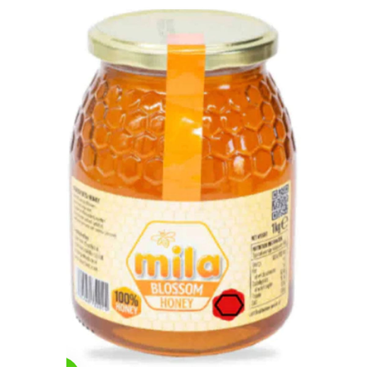 Mila - Organic Honey Glass Jar - 1000g - Continental Food Store Mila - Organic Honey Glass Jar - 1000g - Continental Food Store