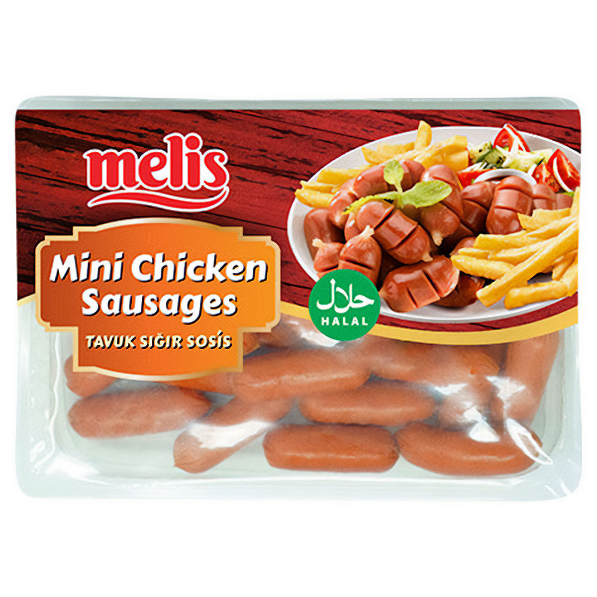 Melis - Chicken & Beef Cocktail Sausages - 300g - Continental Food Store Melis - Chicken & Beef Cocktail Sausages - 300g - Continental Food Store