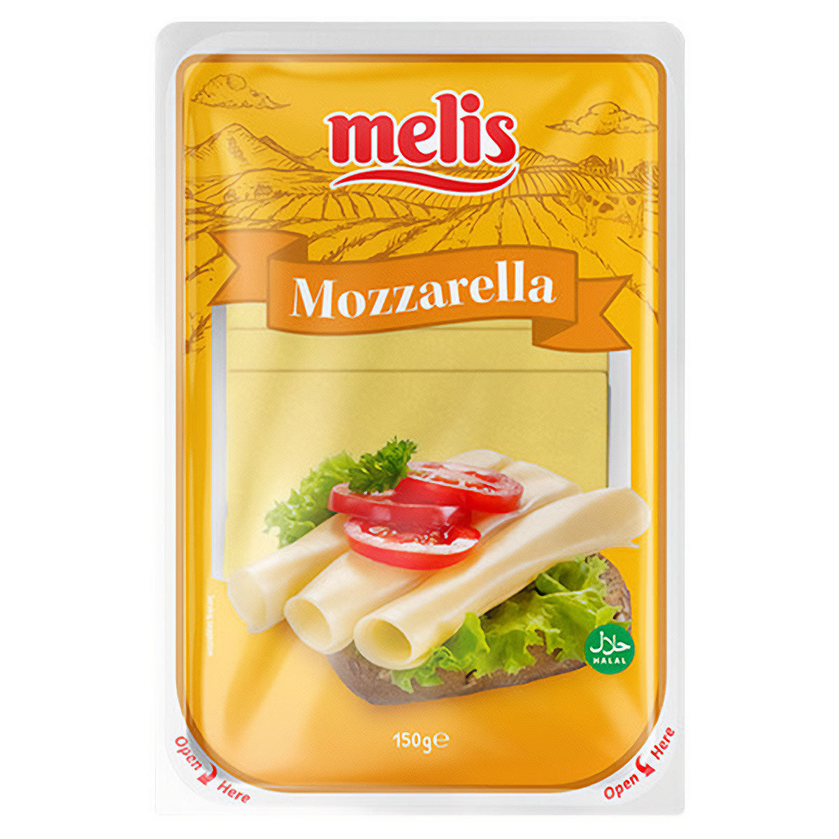 Melis - Sliced Mozzarella Cheese - 150g - Continental Food Store Melis - Sliced Mozzarella Cheese - 150g - Continental Food Store
