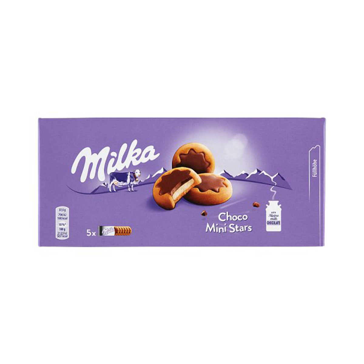 Milka - Choco Mini Stars Biscuits Filled with Milky Cream with Milk Chocolate - 150g - Continental Food Store Milka - Choco Mini Stars Biscuits Filled with Milky Cream with Milk Chocolate - 150g - Continental Food Store