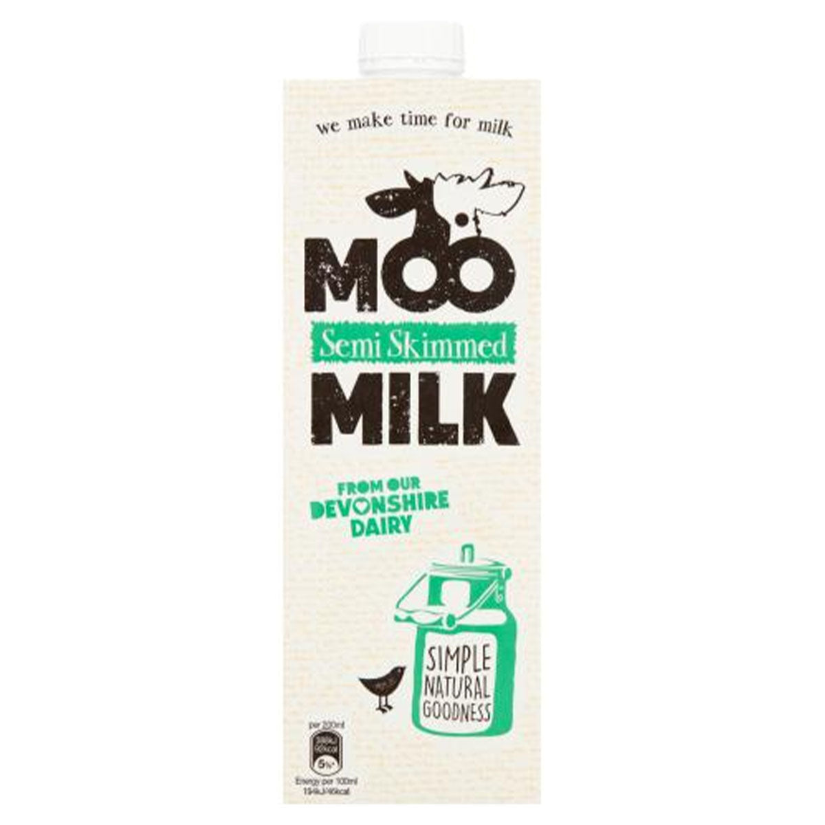 Moo - Semi Skimmed Milk - 1L - Continental Food Store