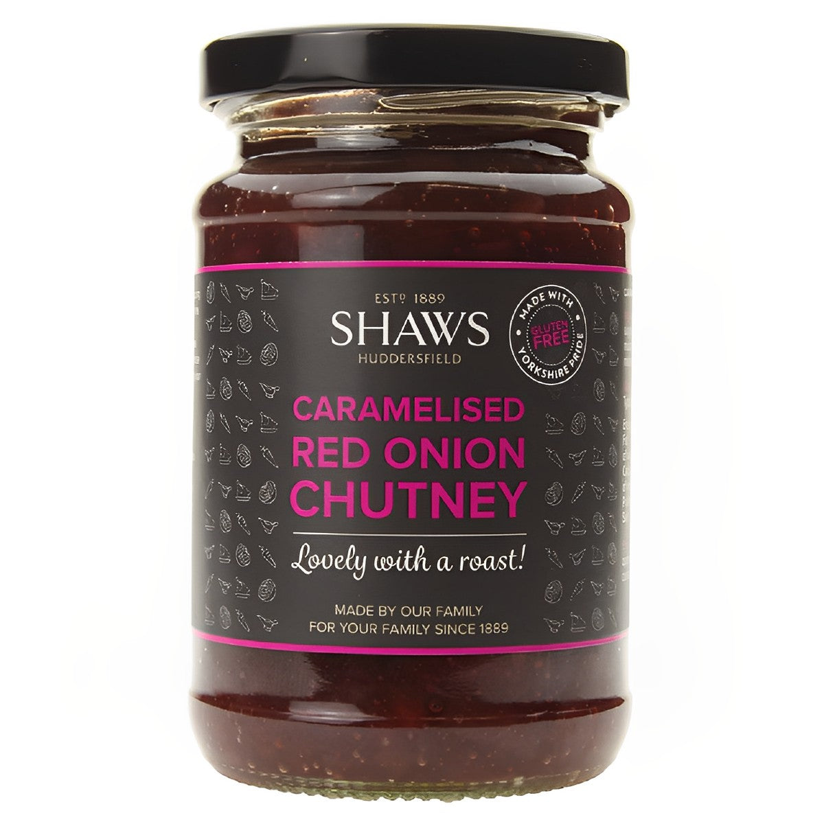 Shaws - Caramelised Red Onion Chutney - 310g - Continental Food Store Shaws - Caramelised Red Onion Chutney - 310g - Continental Food Store