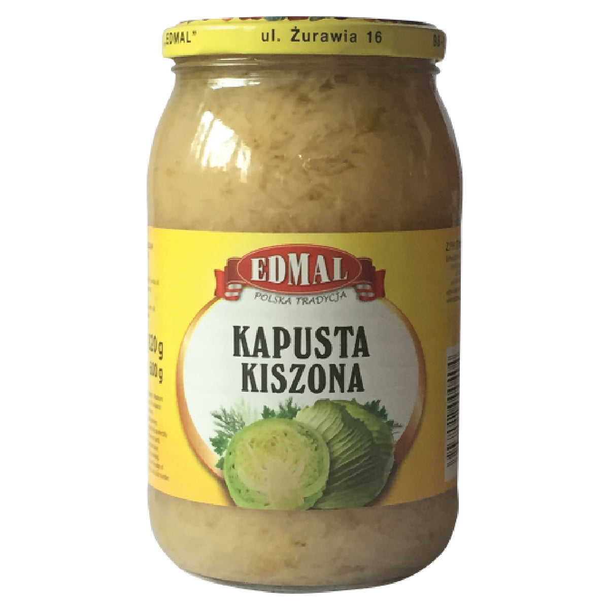 Edmal - Sauerkraut without Carrots - 900ml - Continental Food Store Edmal - Sauerkraut without Carrots - 900ml - Continental Food Store