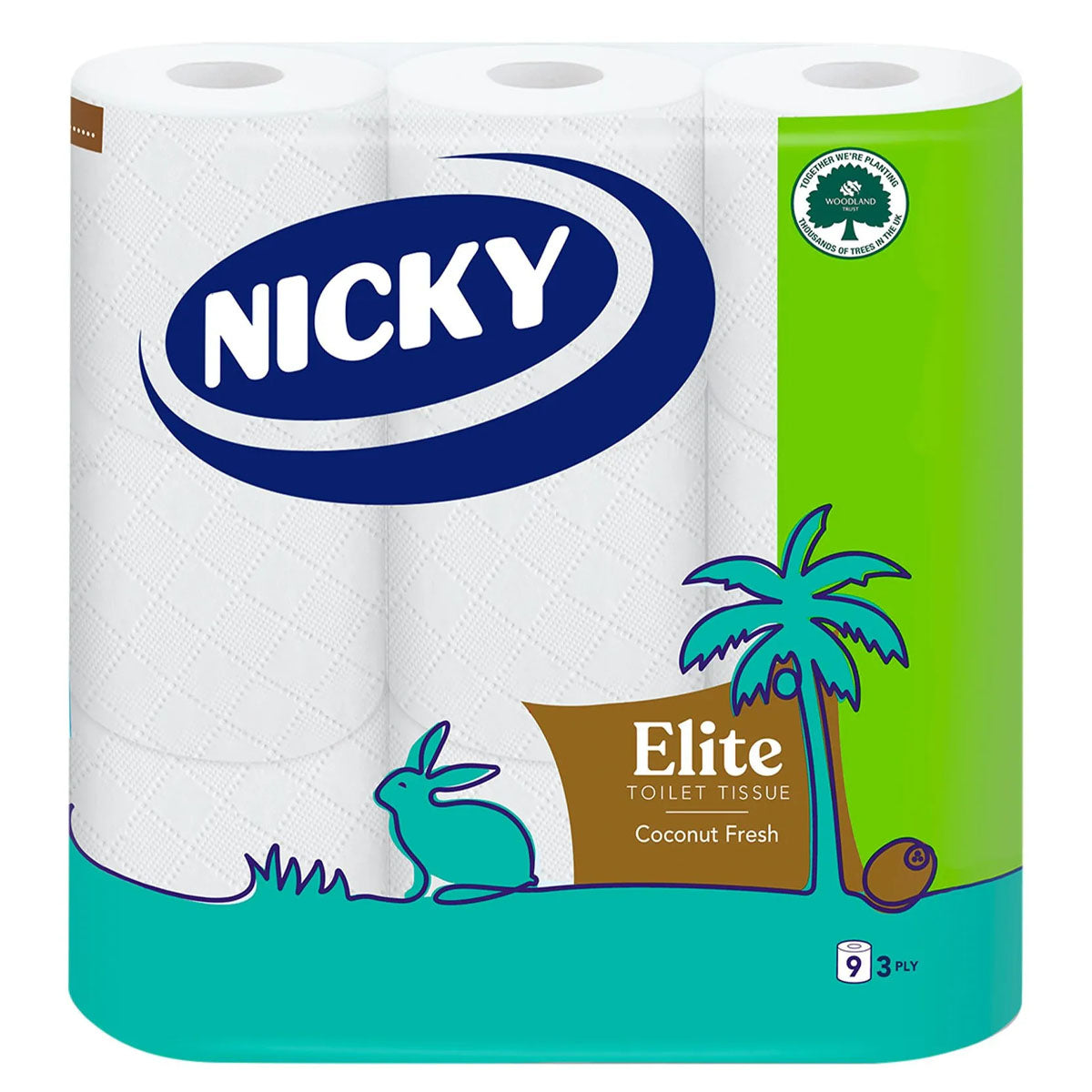Nicky - Elite Toilet Roll Coconut Fresh - 9pcs - Continental Food Store