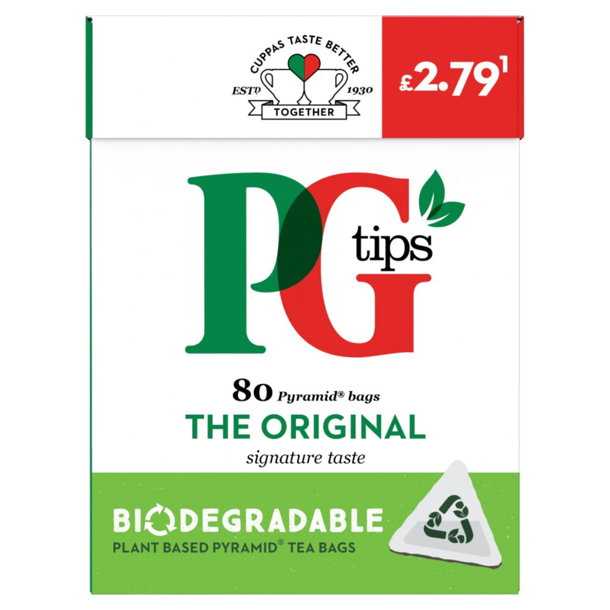 PG Tips - The Original 80 Pyramid Bags - 232g - Continental Food Store