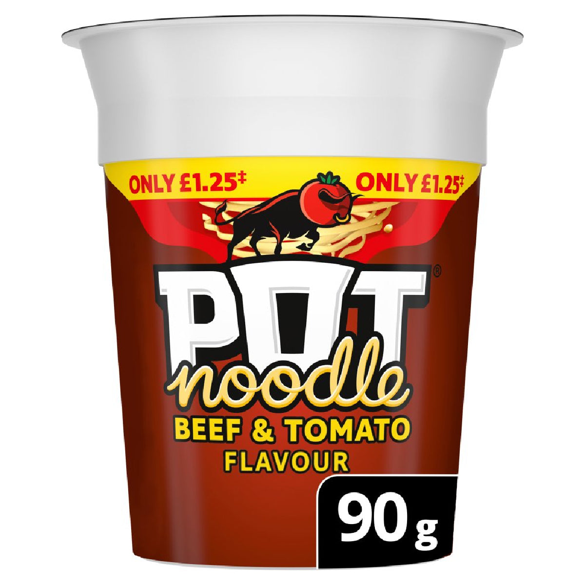 Pot Noodle - Beef & Tomato Flavour - 90g - Continental Food Store