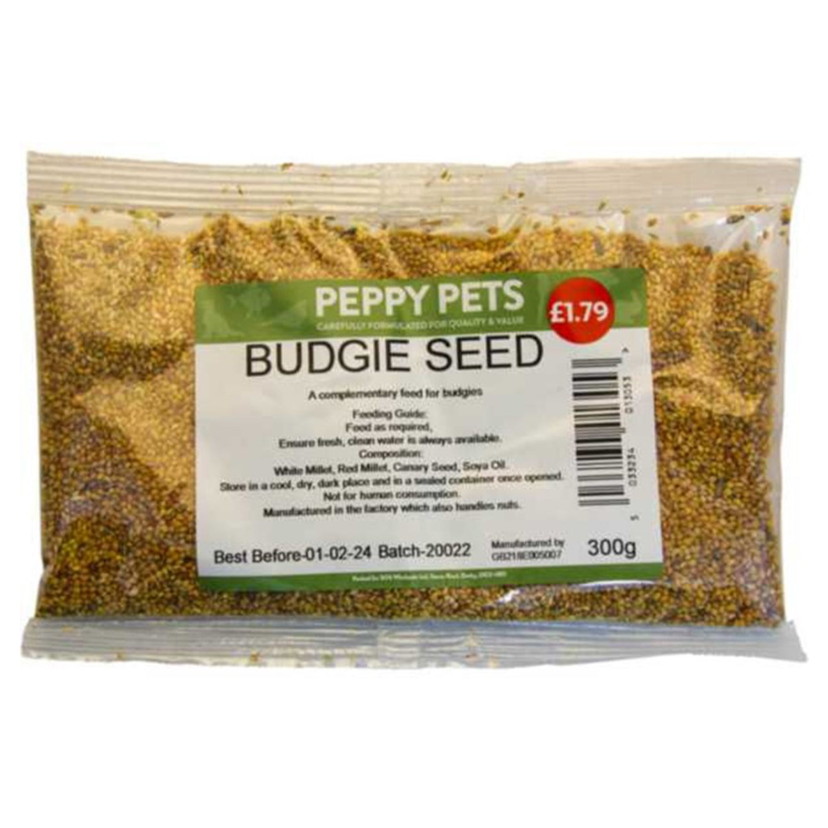 Peppy Pets - Budgie Seed - 300g - Continental Food Store