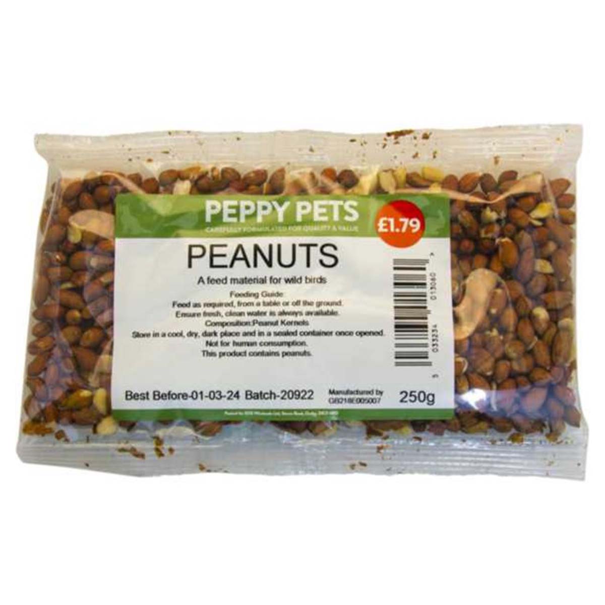 Peppy Pets - Peanuts - 250g - Continental Food Store