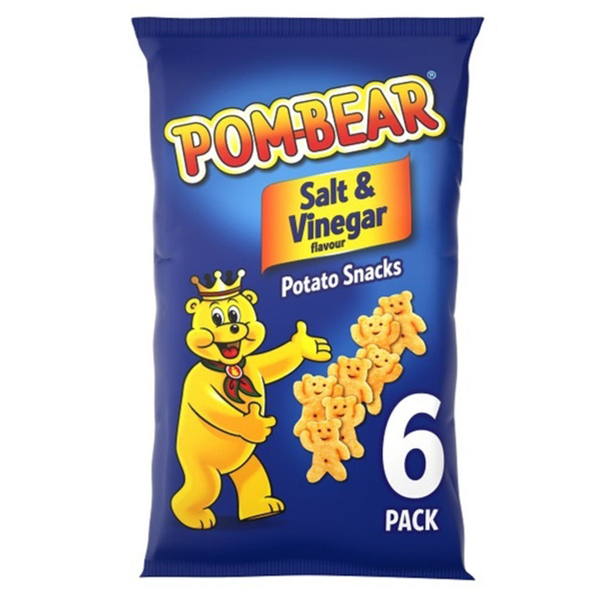 Pom Bear - Salt & Vinegar - 6 x 13g - Continental Food Store