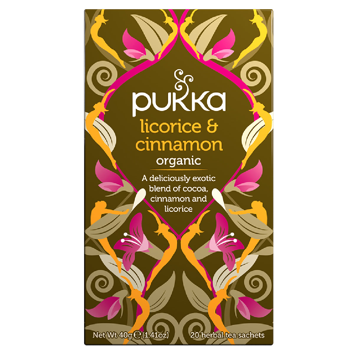 Pukka - Licorice & Cinnamon 20 Tea Bags - 40g - Continental Food Store