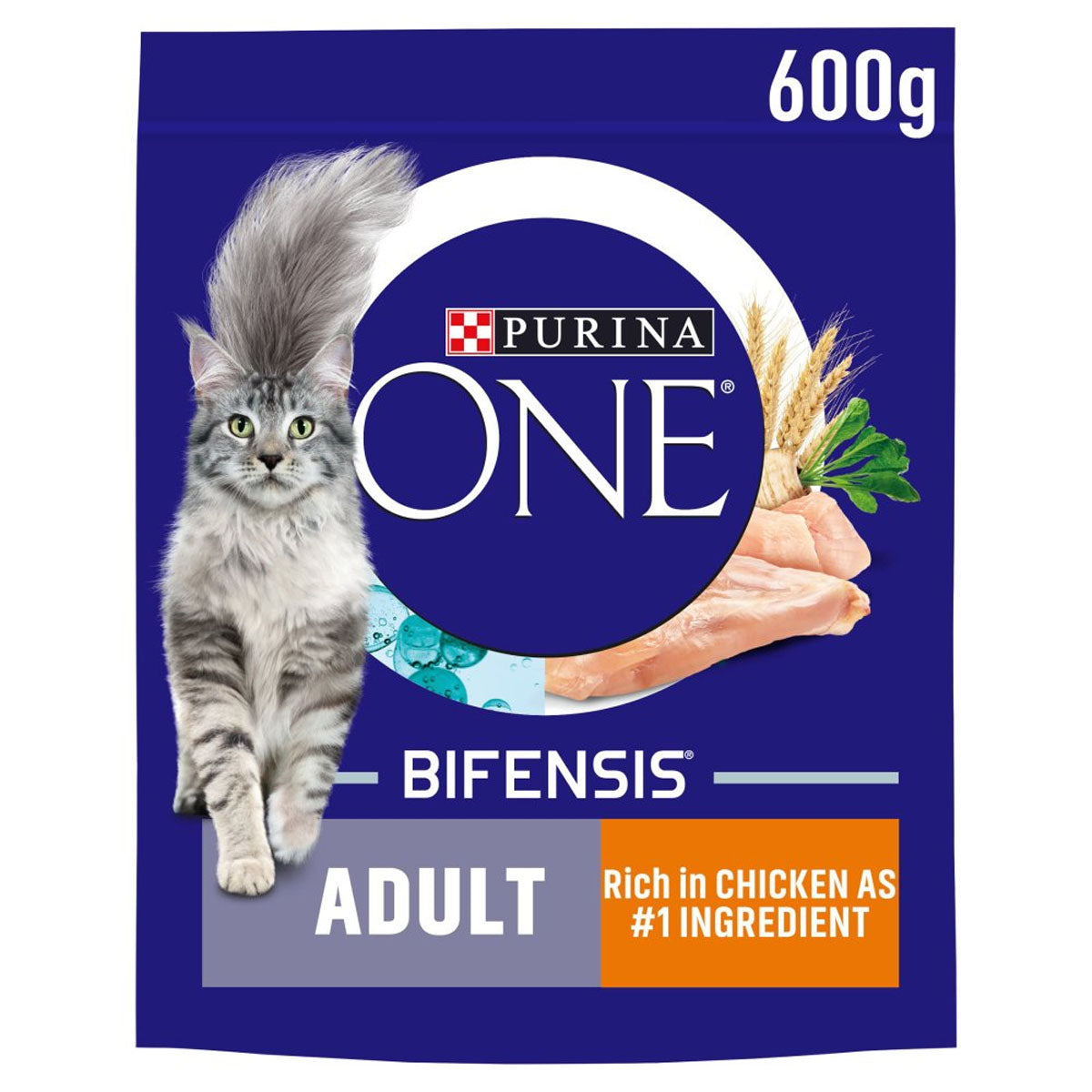 Purina - ONE® Adult Cat Rich in Chicken Dry Food - 600g - Continental Food Store
