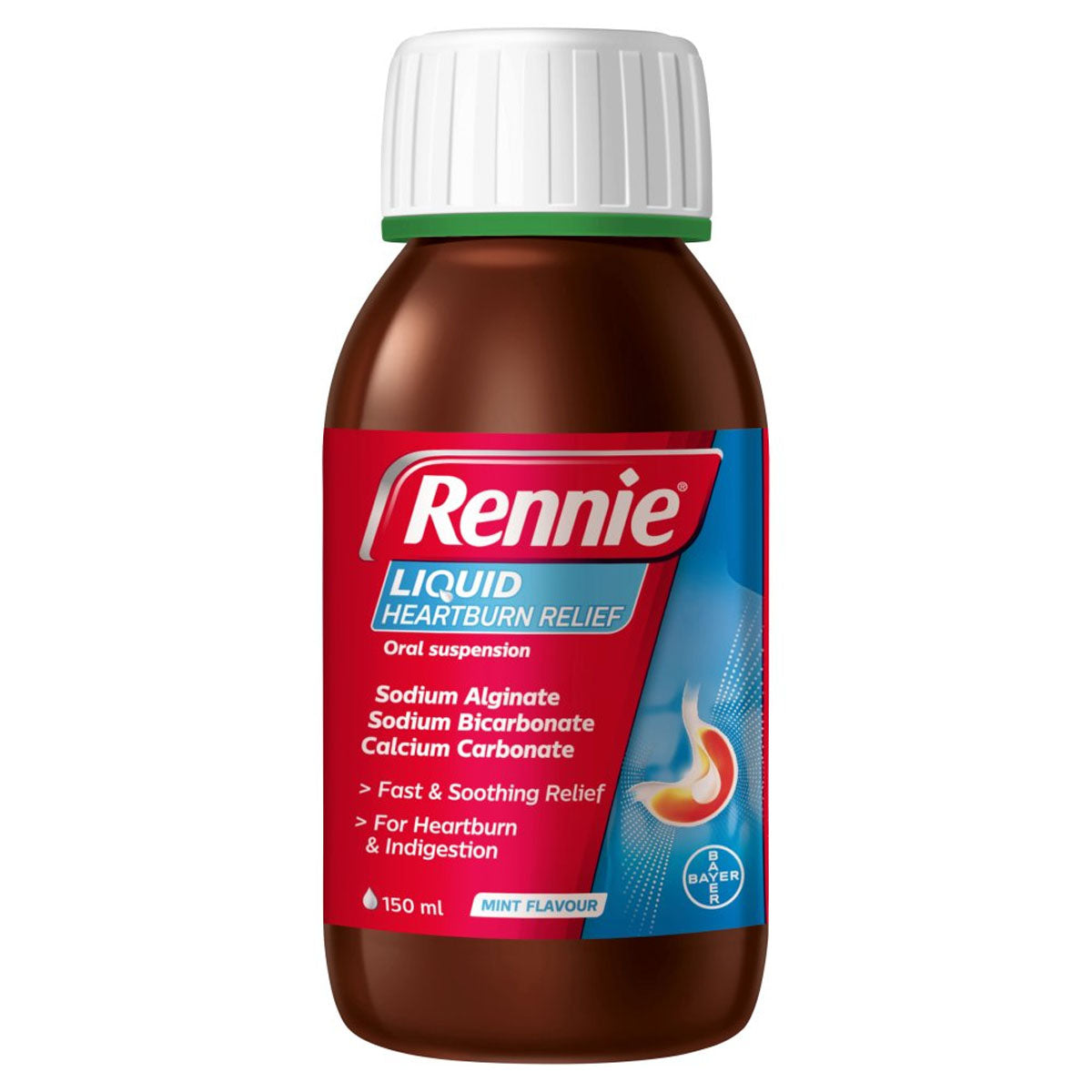 Rennie - Liquid Heartburn & Indigestion Relief Peppermint - 150ml - Continental Food Store