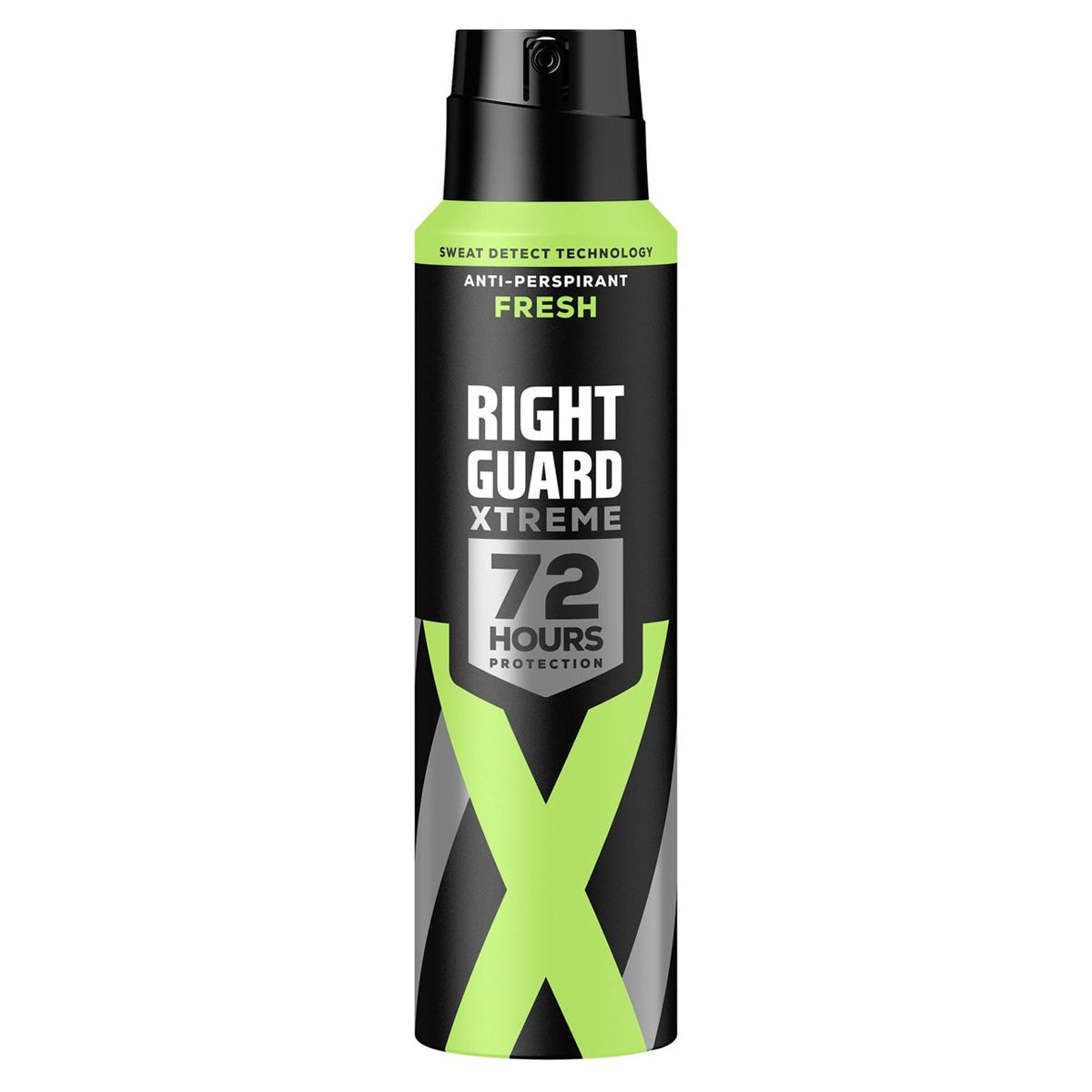 Right Guard - Xtreme Fresh 72H Anti-Perspirant Deodorant - 150ml spray on a white background.