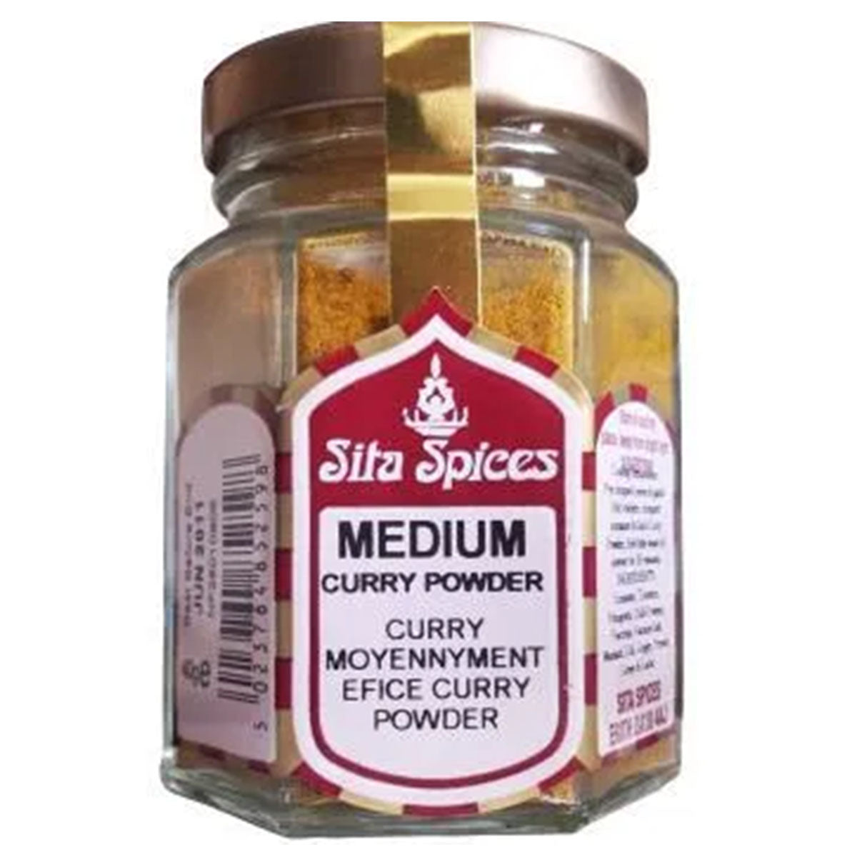 Sita Spices - Medium Curry Powder Glass Jar - 30g - Continental Food Store