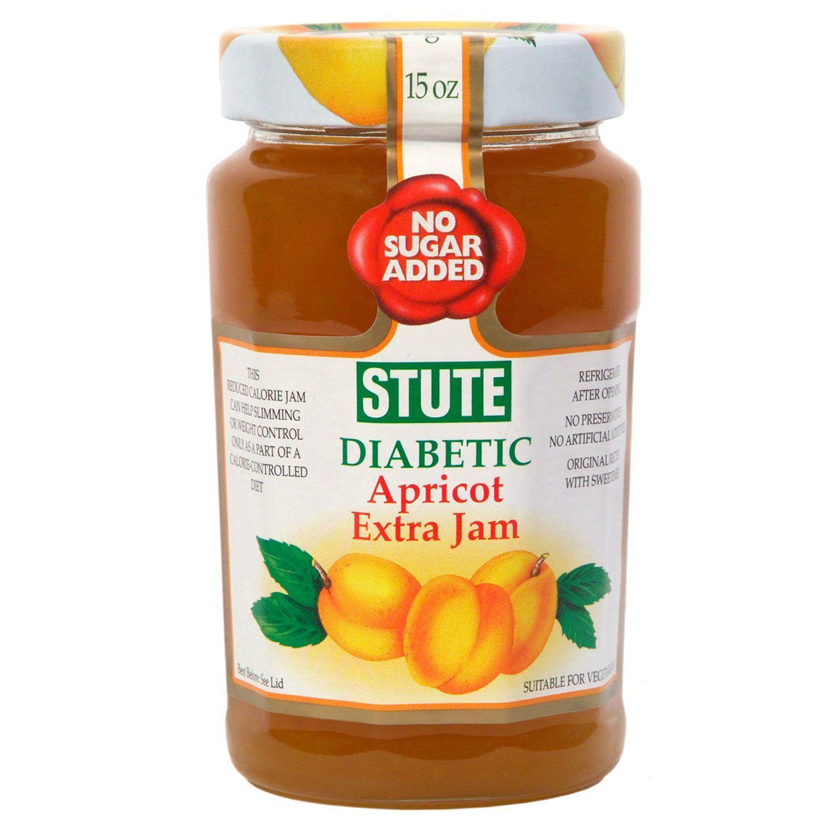 Stute - Diabetic Apricot Extra Jam - 430g - Continental Food Store